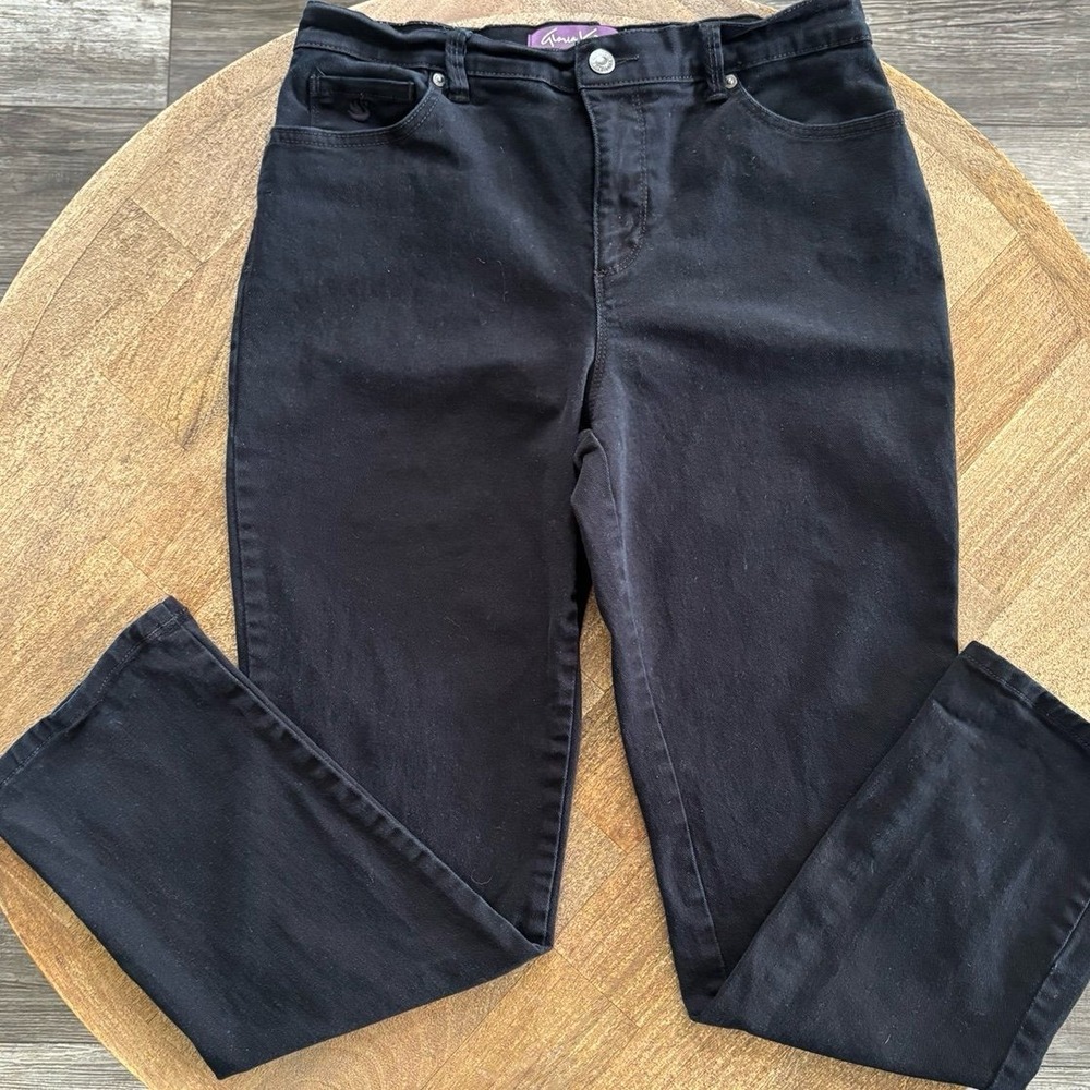 Gloria Vanderbilt Women's Amanda Denim Black Jeans Size 8